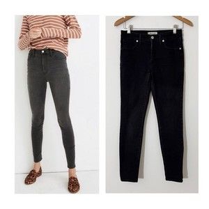 Madewell 9" High Riser Skinny Skinny Black Jeans - Size 27